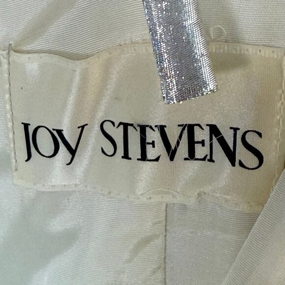 Vintage 1980s Silver Lame Dress, Joy Stevens Size Small, 80s Prom - Picture 5 of 7